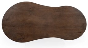 Eleonora Jordy Bruine Salontafel Organische Vorm - 130 X 70cm.