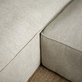 Beige Bank Met Chaise Longue Links