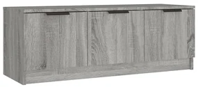 vidaXL Tv-meubel 102x35x36,5 cm bewerkt hout grijs sonoma eikenkleurig