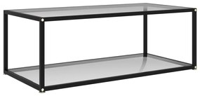 vidaXL Salontafel 100x50x35 cm gehard glas transparant