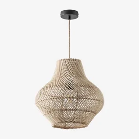 Magali Plafondlamp Natuurlijk - Zwart & Ø40 Cm Magali - Sklum
