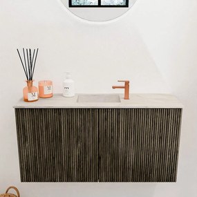 Mondiaz Joya DLux 80cm toiletmeubel shadow met wastafel faye midden 1 kraangat ostra