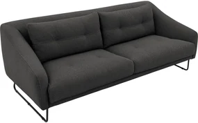 Goossens Excellent Bank Gs-2105 grijs, stof, 2,5-zits, elegant chic