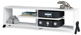 VIK RTV-140 kast, Wit Mat - MODERNE TV-MEUBEL VOOR DE WOONKAMER