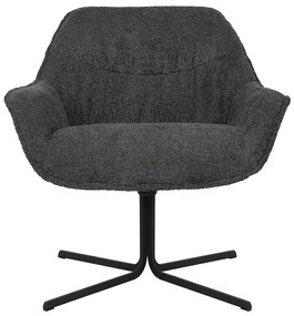 Starfurn Mila Draaibare Fauteuil Chenille Donkergrijs