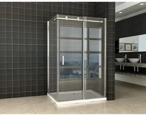Wiesbaden Pared cabine met 1 schuifdeur 1200 x 800 x 2000 x 8 mm nano helder glas/chroom 20.3852