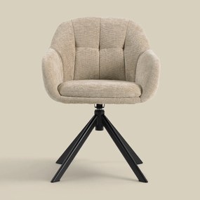 Draaibare Eetkamerstoel Beige