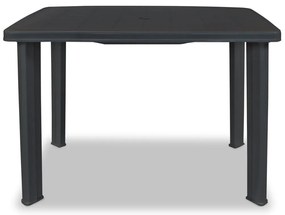 vidaXL Tuintafel 101x68x72 cm kunststof antraciet