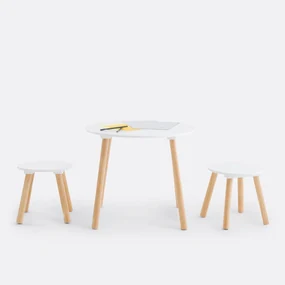 Tafel en 2 krukjes voor kinderen, Jimi
