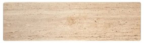 Richmond Interiors Hampton Wandtafel Beige Travertin Marmer - 140 X 40cm.