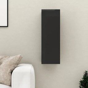 vidaXL Tv-meubel 30,5x30x90 cm spaanplaat hoogglans zwart