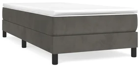 vidaXL Boxspringframe fluweel donkergrijs 100x200 cm