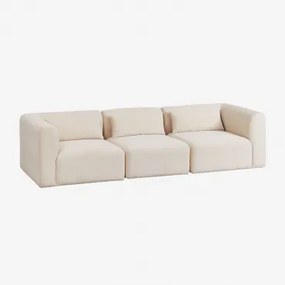 3-delige Modulaire Bank Fogler Linnen Fluweel Linnenbeige - Sklum