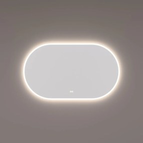 Hipp Design 13700 ovale spiegel 100x70cm met LED en spiegelverwarming