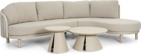 Hoek loungeset 5 personen Rope Zand/Beige  Santika Furniture Santika