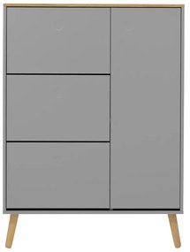 Tenzo Dot Grote Schoenenkast Mat Grijs - 94x24x128cm.