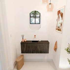 Mondiaz Joya 100cm toiletmeubel shadow met wastafel faye midden zonder kraangat urban