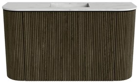 Mondiaz Joya DLux 75cm toiletmeubel ronding links/rechts shadow met wastafel faye midden zonder kraangat opalo