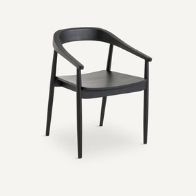 Eikenhouten en gefineerde tafelstoel, Galb