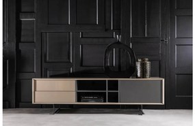Goossens Basic Tv Meubel Vienna, 1 deur 2 laden 4 open vakken 42 cm diep