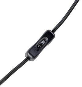 Art deco tafellamp messing met roze glas - Pallon