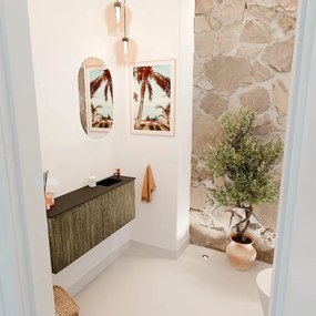 Mondiaz Joya 100cm toiletmeubel dusk met wastafel faye rechts 1 kraangat urban