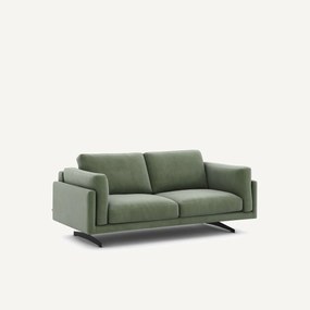 Bank in fluweel, 2-zit, César