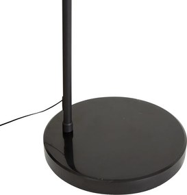 Design booglamp zwart incl. LED 3-staps dimbaar - Anello