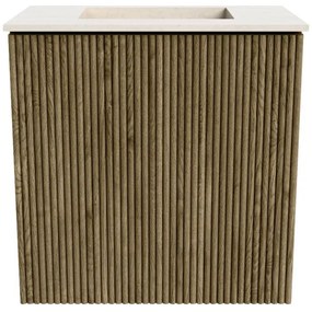Mondiaz Joya DLux 40cm toiletmeubel dusk met wastafel faye midden zonder kraangat meli