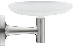 Duravit Starck T Zeephouder - wandmodel - 14x10.6cm -matglas - RVS geborsteld 0099337000