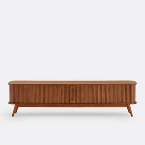 Essen en gefineerd tv-meubel, 2 schuifdeuren, breedte 200 cm, WAPONG