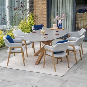 Garden Impressions Alexia tuinset 7-delig - Scot tuintafel 230x115 cm