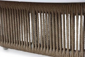 Hoek loungeset 6 personen Aluminium/rope Taupe  Coco Colorado