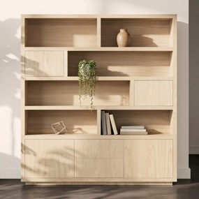 Eleonora Helsinki Vakkenkast Naturel Eiken 200 Cm - 200x42x220cm.