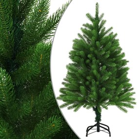 vidaXL Kunstkerstboom met LED's en kerstballen 120 cm groen
