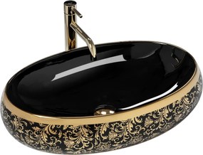 Opzetwastafel Rea Meryl Black/Gold