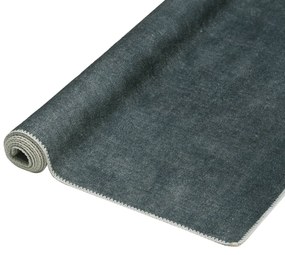 vidaXL Vloerkleed wasbaar opvouwbaar 160x230 cm polyester grijs