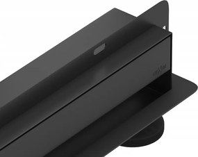 Mexen Flat Wall lineaire muurafvoer 2-in-1 120 cm, zwart - 1730120