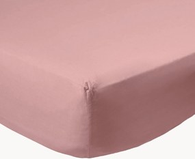 Boxspring hoeslaken Mauve van perkalkatoen