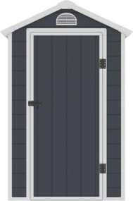 Bergen kunststof gereedschapshuisje 1,3 x 1,9 m CoverTech antraciet