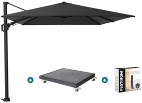 Platinum Challenger Premium T2 3.5x2.6 m - Jet Black met Modena voet en hoes
