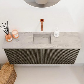 Mondiaz Joya DLux 90cm toiletmeubel shadow met wastafel faye midden zonder kraangat glace