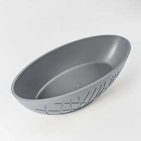 MONDIAZ HOLM Vrijstaand bad - 180x85cm - kleur Plata / Plata HOLM180-PLA