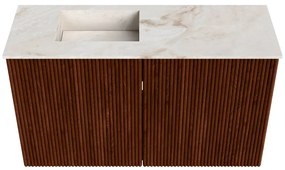 Mondiaz Joya DLux 70cm toiletmeubel ruby met wastafel faye links zonder kraangat frappe