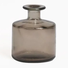 Vaas van gerecycled glas 12 cm Pussa Grijs – taupe - Sklum
