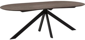 Goossens Excellent Eettafel Uniek, Semi rond 200 x 100 cm