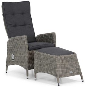 Bistroset 1 persoon  Wicker Grijs Garden Collections Lincoln