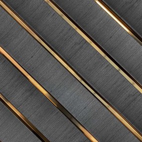 Wandpaneel Grace Antraciet 260x12cm - 260 cm x 12 cm x 1.2 cm | 1.2 kg | Paneli akoestische wandpanelen - AKU Wandpanelen