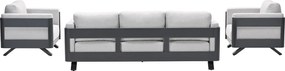 Garden Impressions Medellin loungeset 5-delig – carbon black - Valley sand