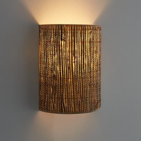 Wandlamp in raffia, Lisoa